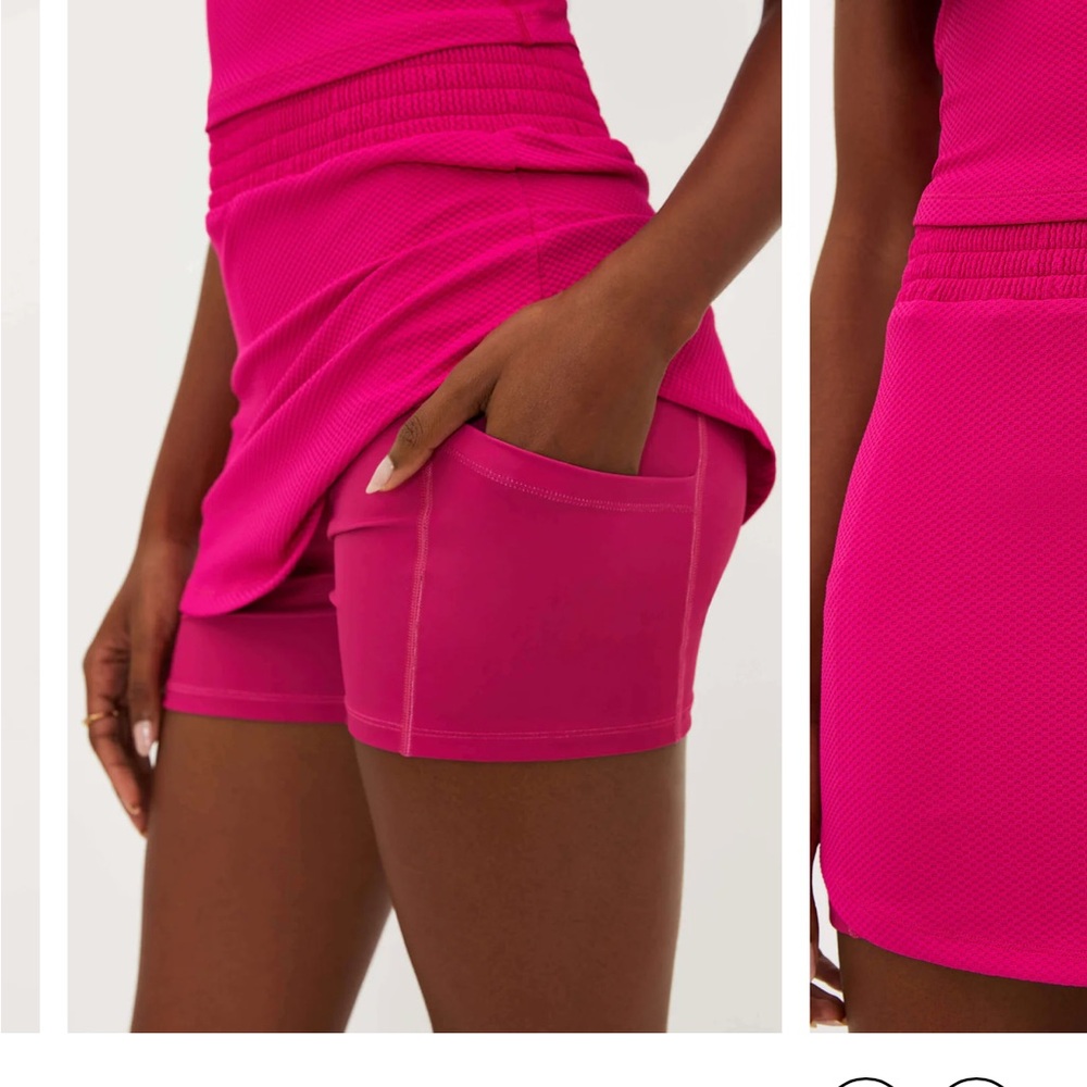 Beach Riot Fuchsia Mini tennis Skirt - Picture 2 of 7